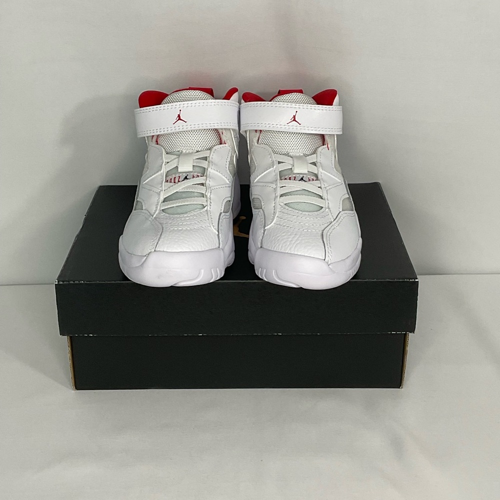 White and Red Jumpman Two Trey Sneakers - size 11c - Picture 11 of 11